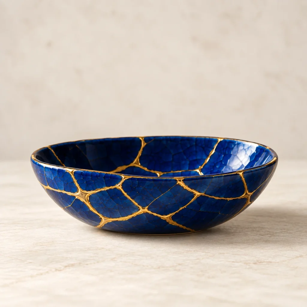 Cobalt trinket bowl